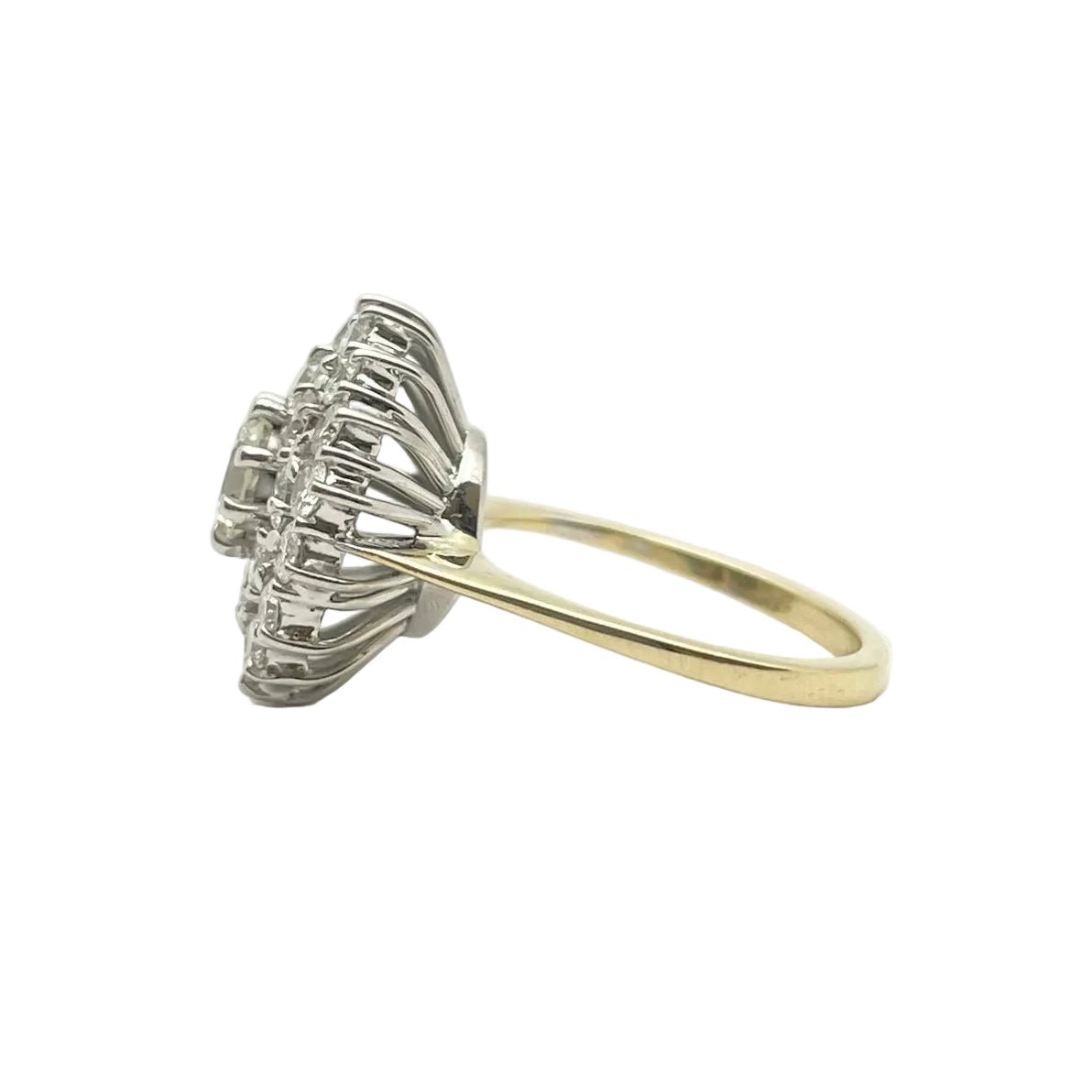 Bague Marguerite en or blanc, or jaune et diamants - Castafiore