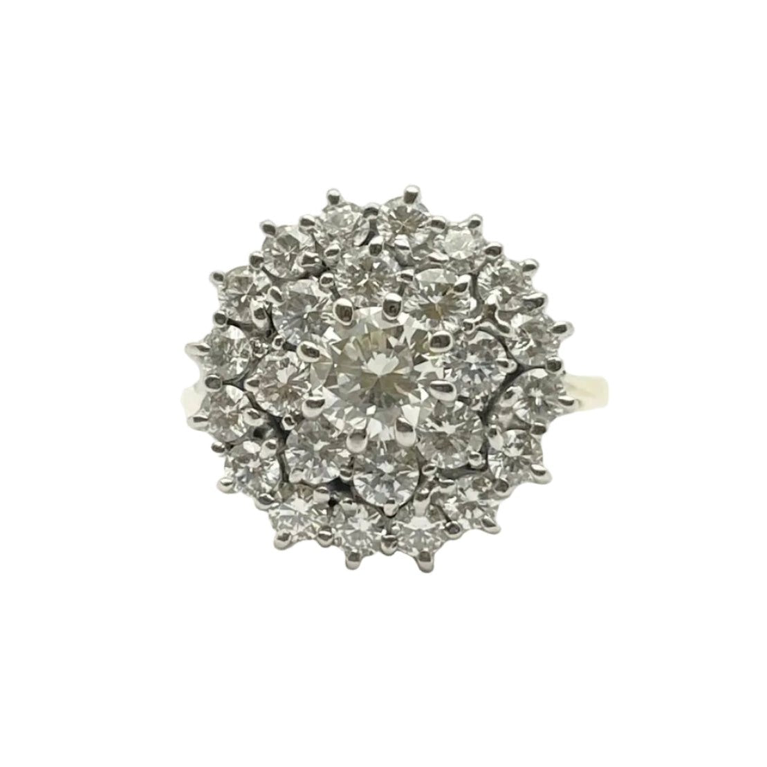 Bague Marguerite en or blanc, or jaune et diamants - Castafiore