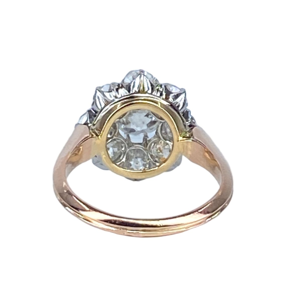 Bague Marguerite en or blanc, or rose et diamants - Castafiore