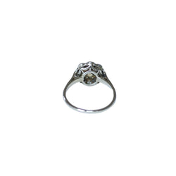 Bague Marguerite en or blanc, perle, et diamants - Castafiore