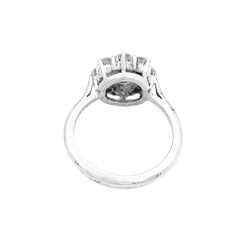 Bague Marguerite en or blanc, platine et diamants - Castafiore