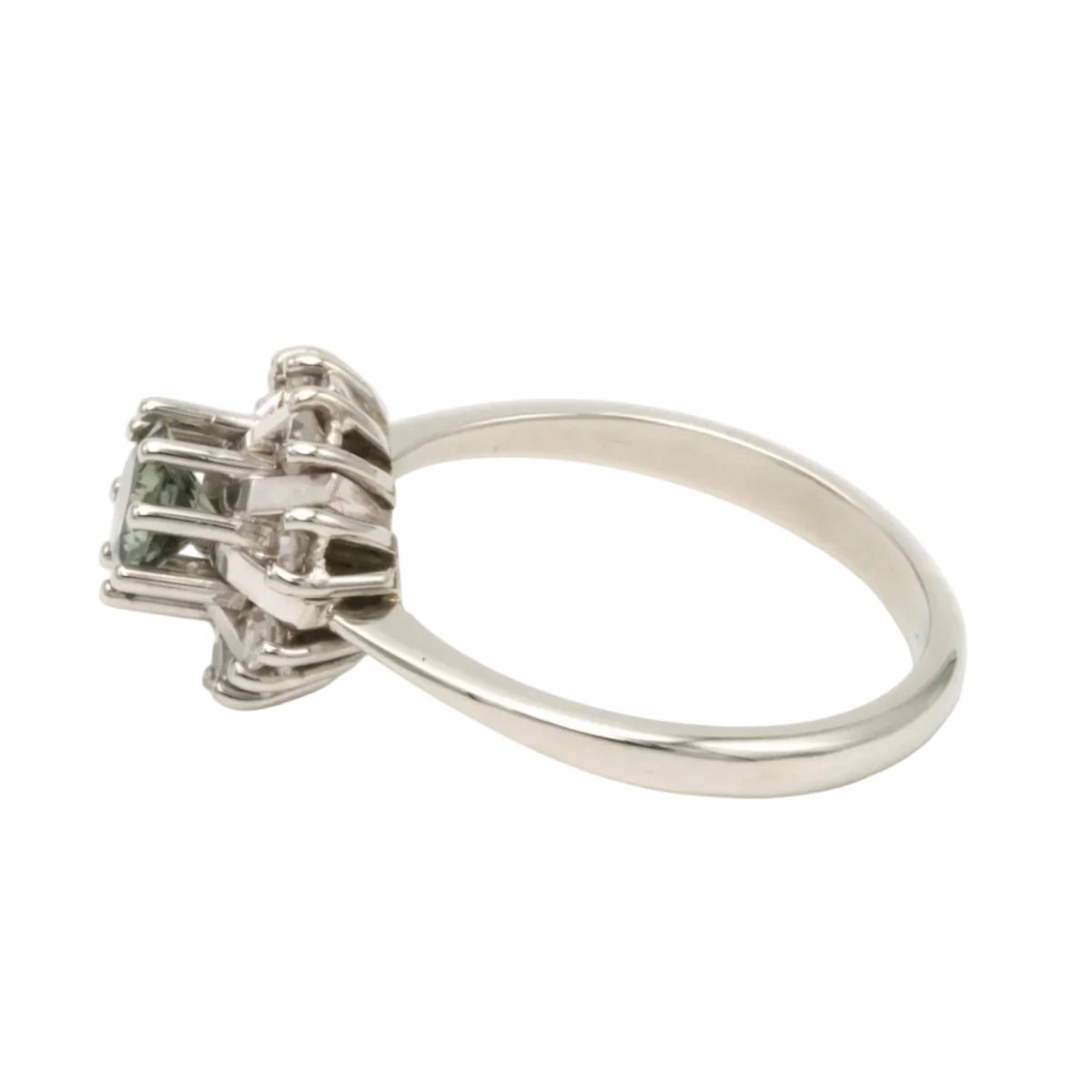 Bague Marguerite en or blanc, tourmaline et diamants - Castafiore