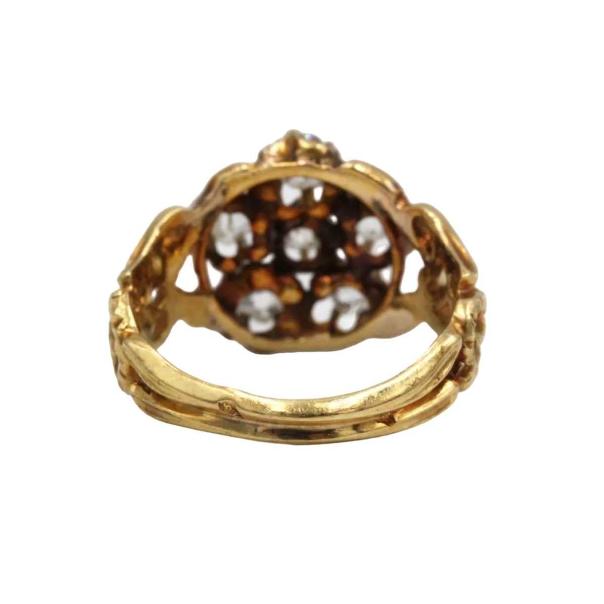 Bague Marguerite en or jaune et diamants - Castafiore