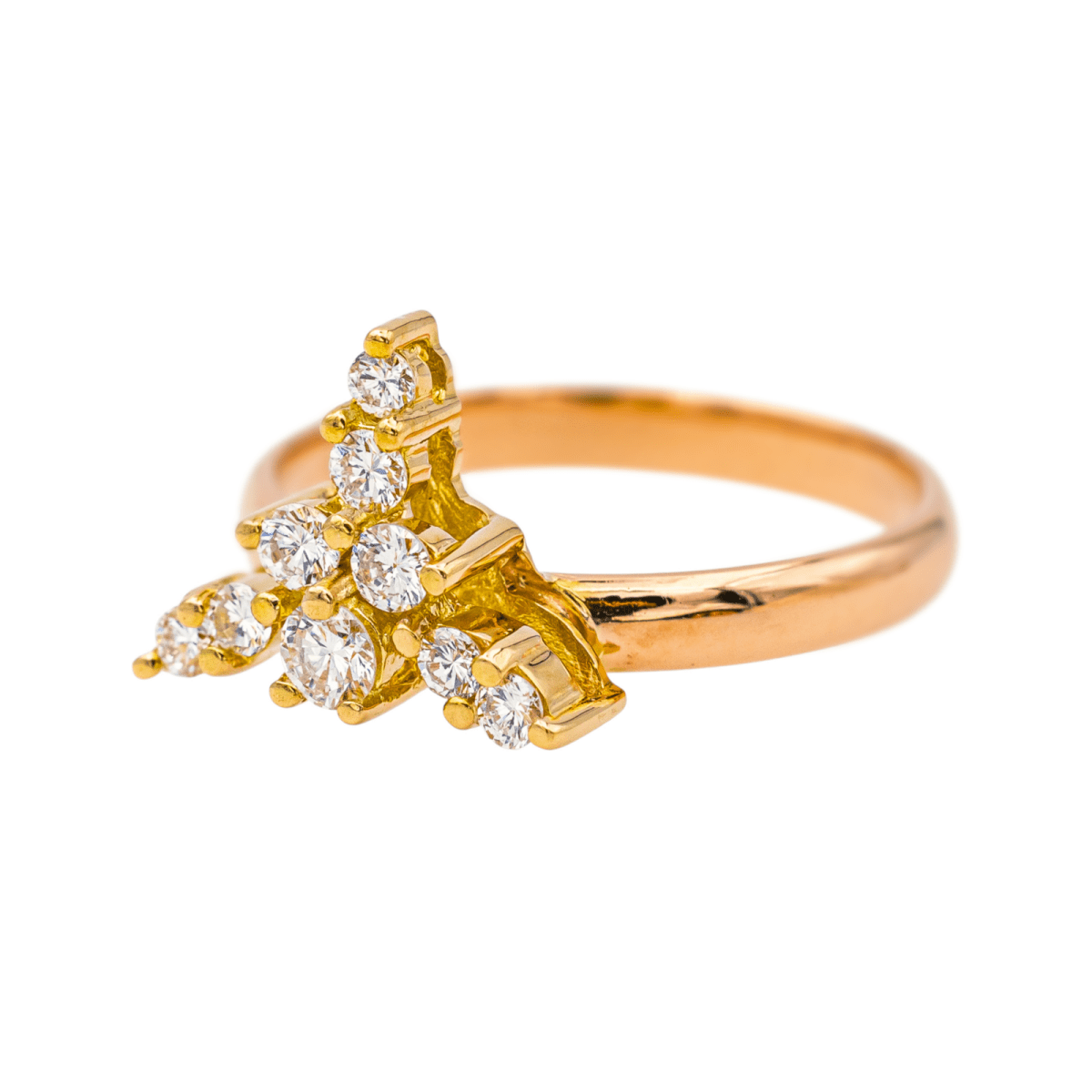 Bague Marguerite en or jaune et diamants - Castafiore