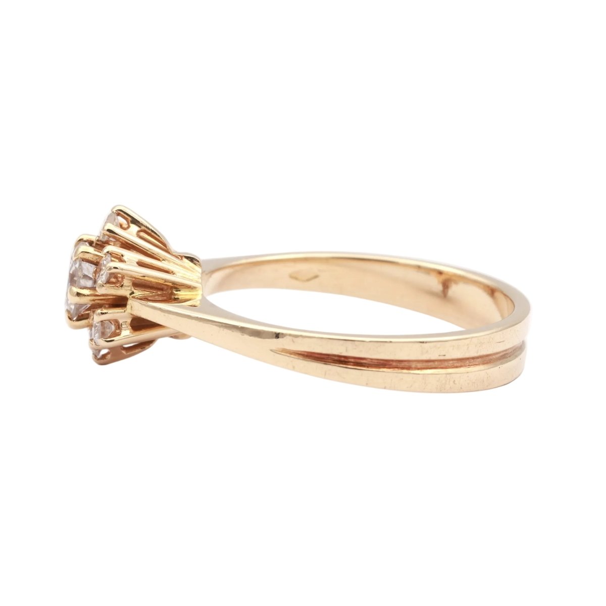 Bague Marguerite en or jaune et diamants - Castafiore