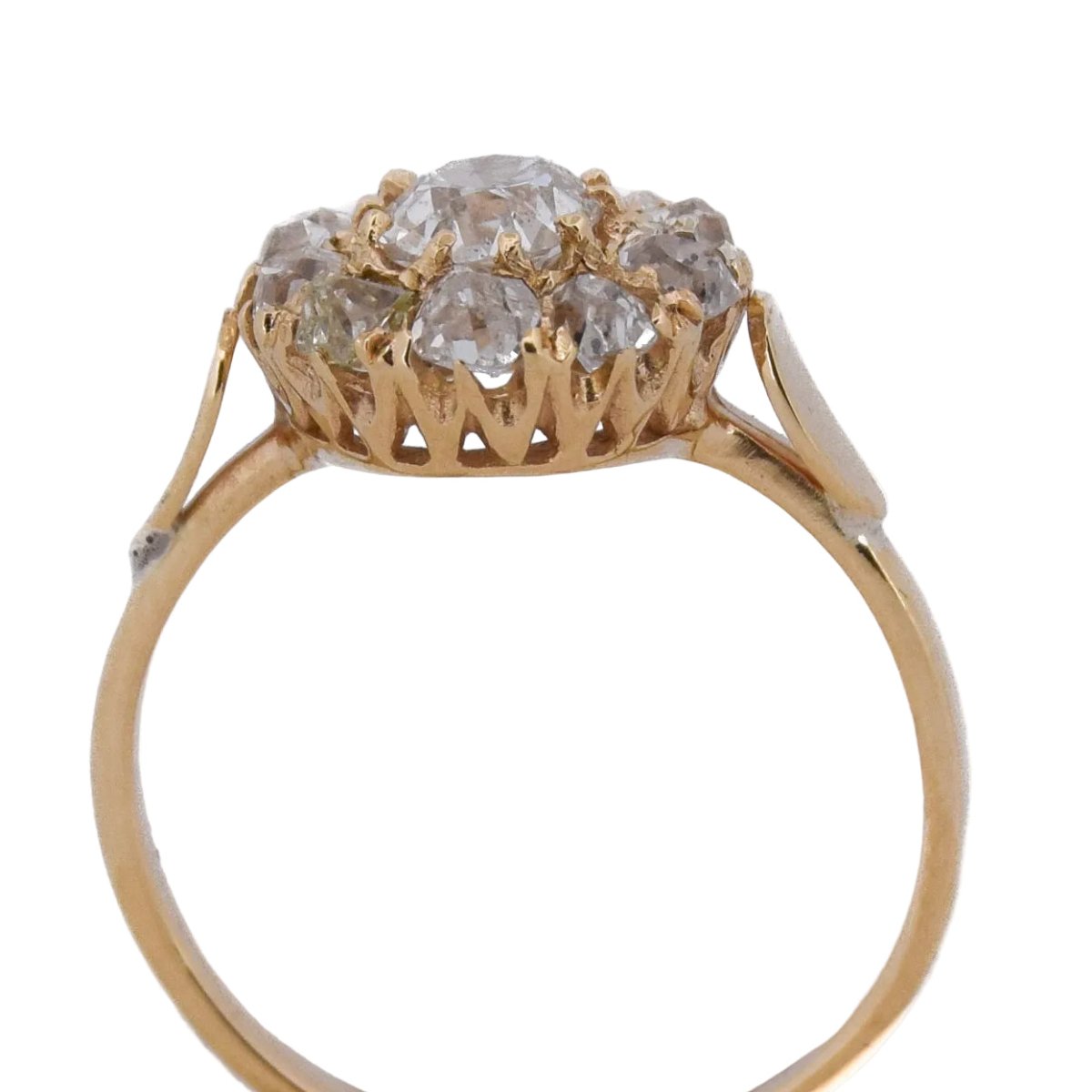 Bague Marguerite en or jaune et diamants - Castafiore