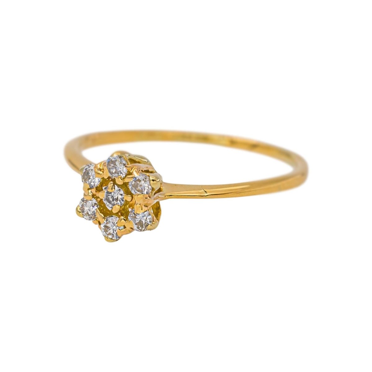 Bague Marguerite en or jaune et diamants - Castafiore