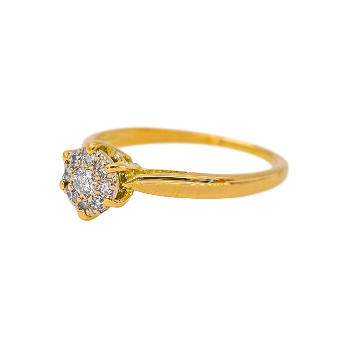 Bague Marguerite en or jaune et diamants - Castafiore