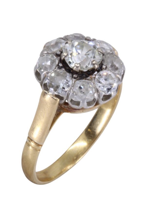 Bague Marguerite en or jaune et diamants - Castafiore