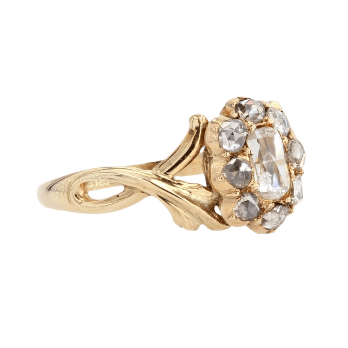 Bague Marguerite en or jaune et diamants - Castafiore