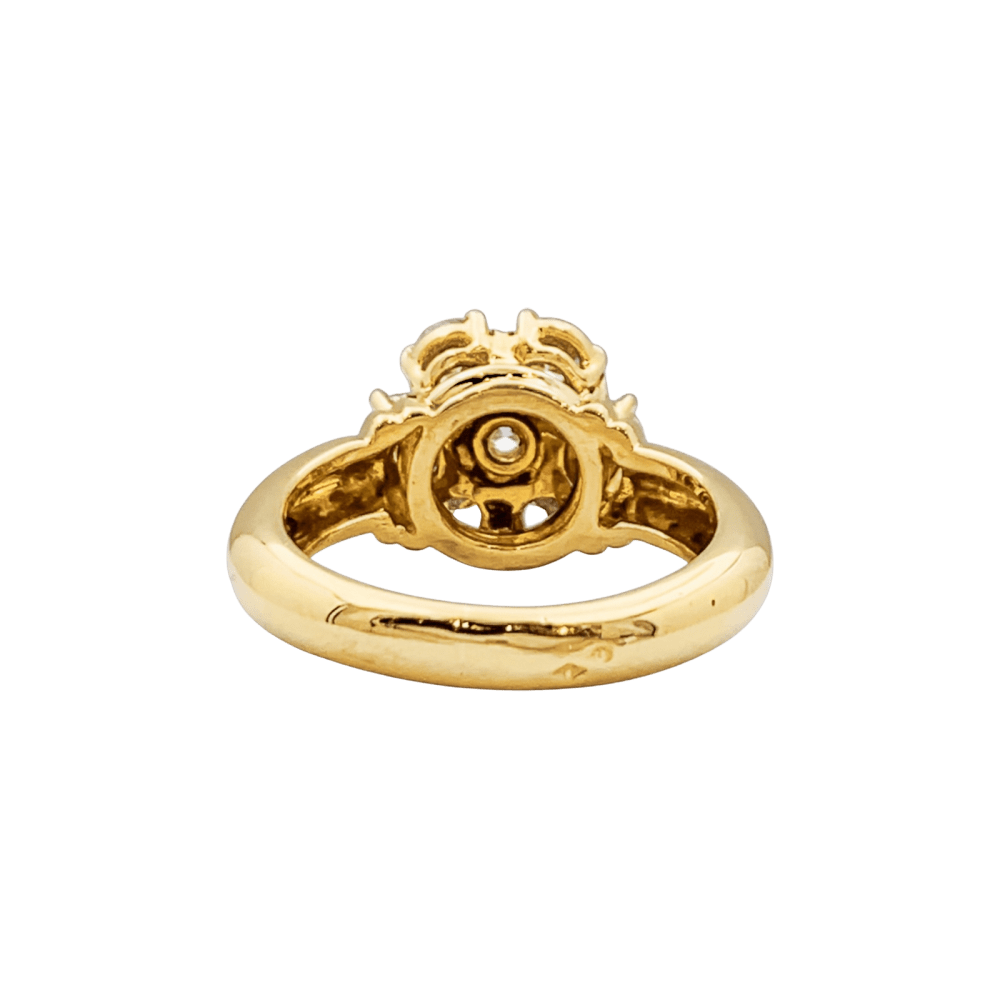 Bague Marguerite en or jaune et diamants - Castafiore
