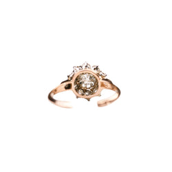 Bague Marguerite en or jaune et diamants - Castafiore