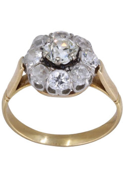 Bague Marguerite en or jaune et diamants - Castafiore