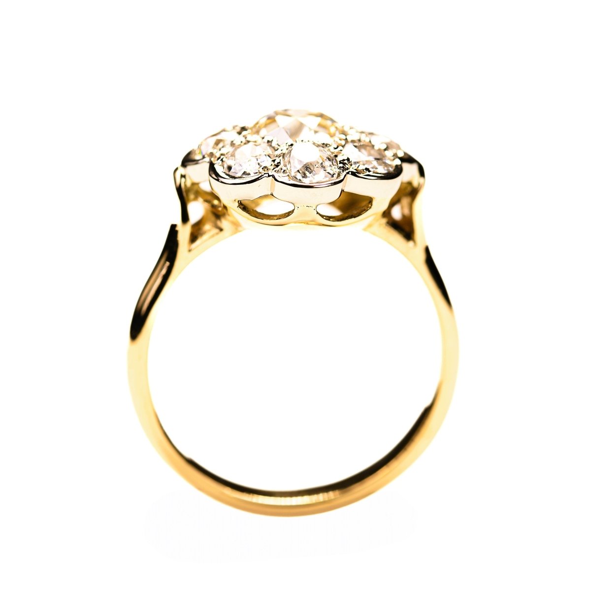 Bague Marguerite en or jaune et diamants - Castafiore