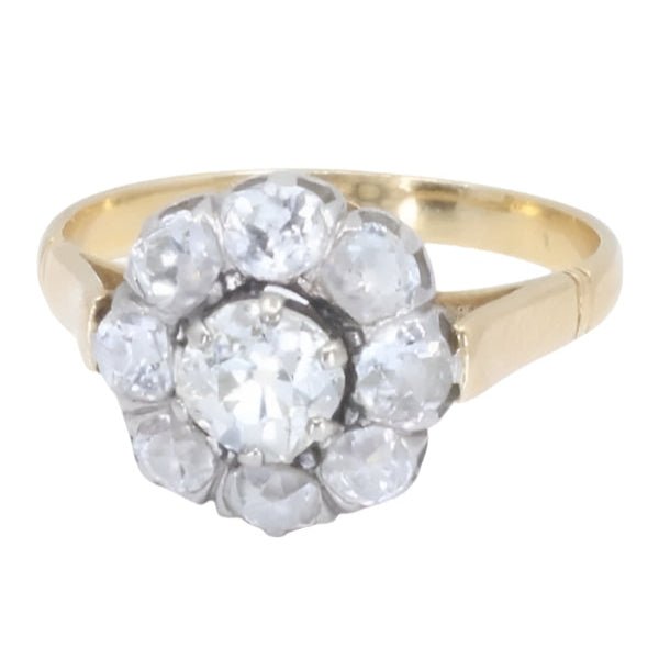 Bague Marguerite en or jaune et diamants - Castafiore