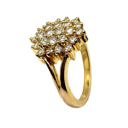 Bague Marguerite en or jaune et diamants - Castafiore