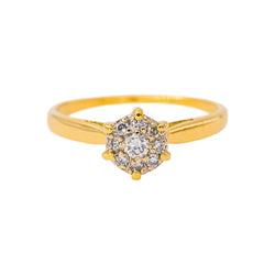 Bague Marguerite en or jaune et diamants - Castafiore