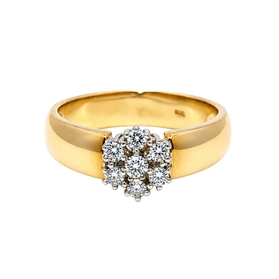Bague Marguerite en or jaune et diamants - Castafiore
