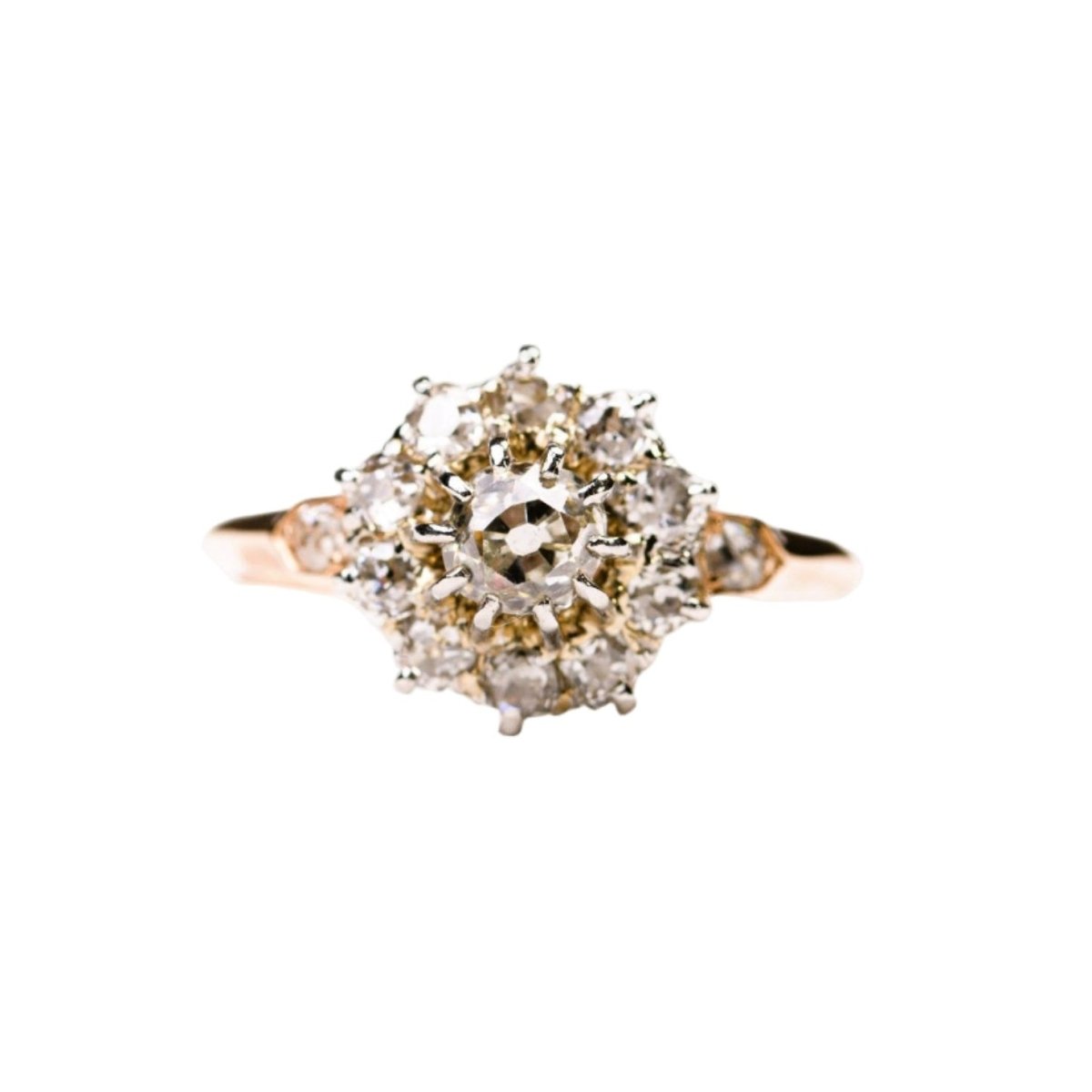 Bague Marguerite en or jaune et diamants - Castafiore