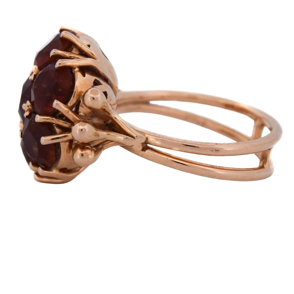 Bague Marguerite en or jaune et quartz - Castafiore