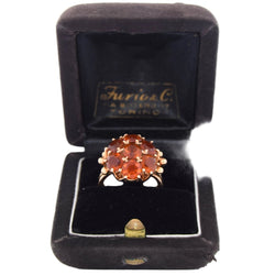 Bague Marguerite en or jaune et quartz - Castafiore