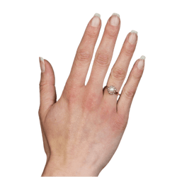 Bague Marguerite en or jaune, perle et diamants - Castafiore