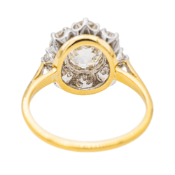 Bague Marguerite en or jaune, platine et diamants - Castafiore