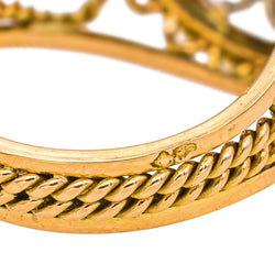 Bague Marguerite en or jaune, platine et diamants - Castafiore