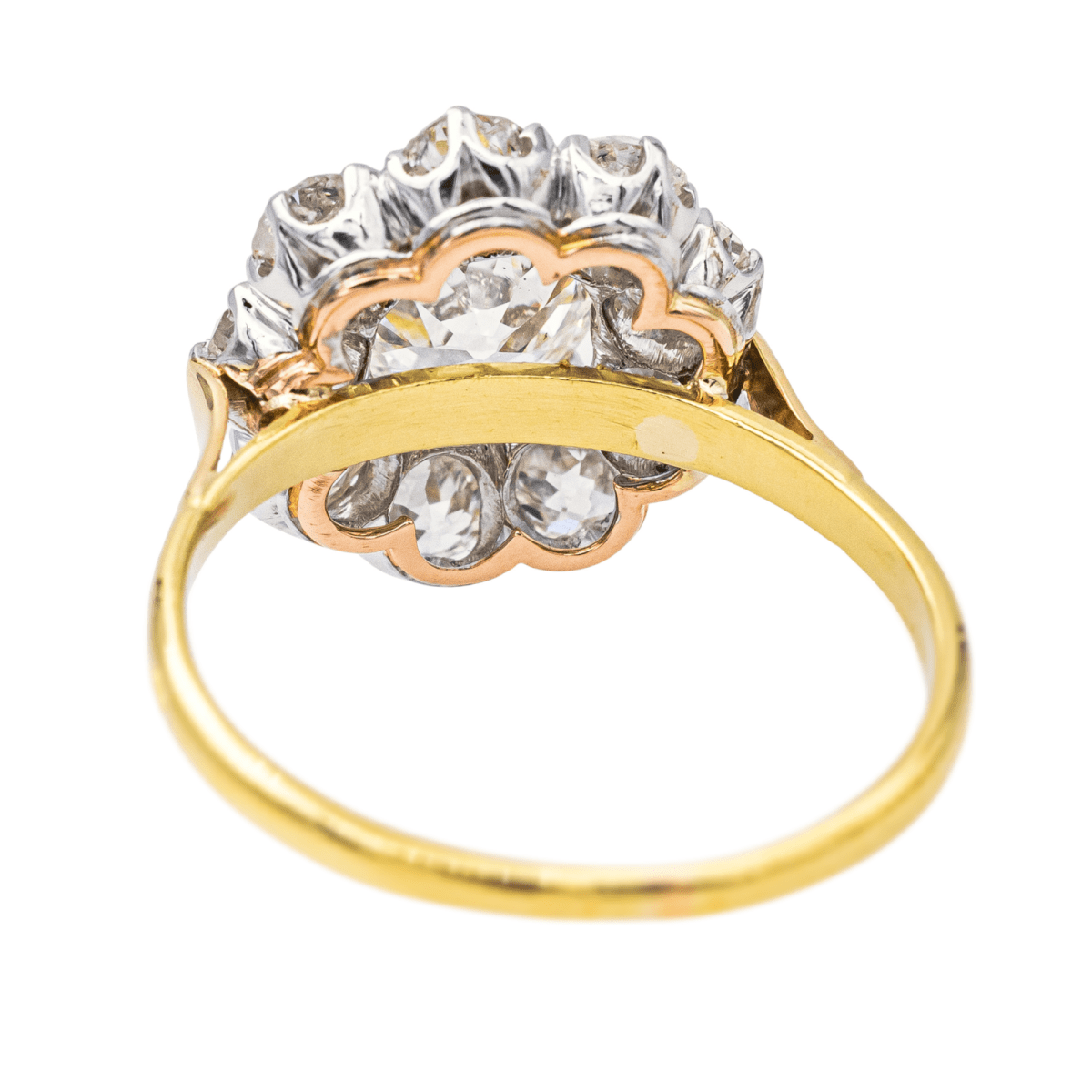 Bague Marguerite en or jaune, platine et diamants - Castafiore
