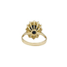 Bague Marguerite en or jaune, saphir et diamants - Castafiore