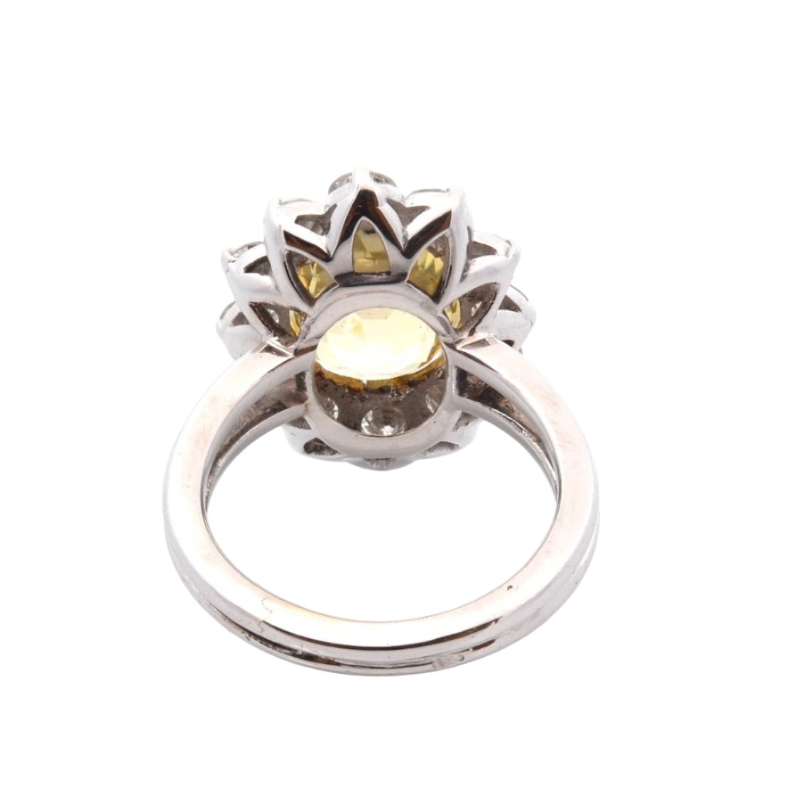 Bague Marguerite en or jaune, saphir et diamants - Castafiore