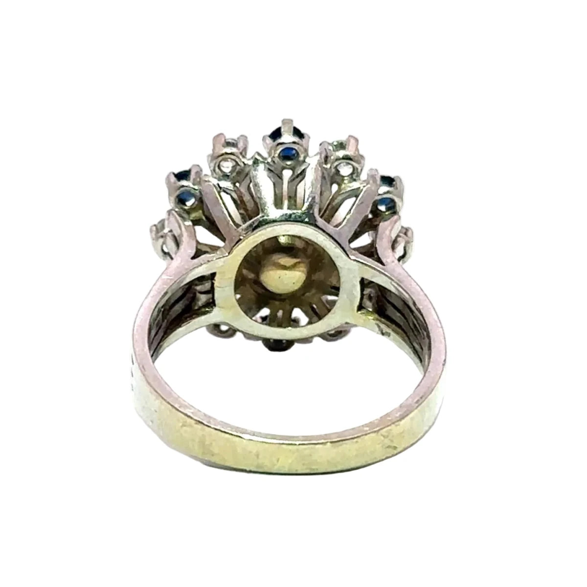 Bague Marguerite en or, perle, saphirs et diamants - Castafiore