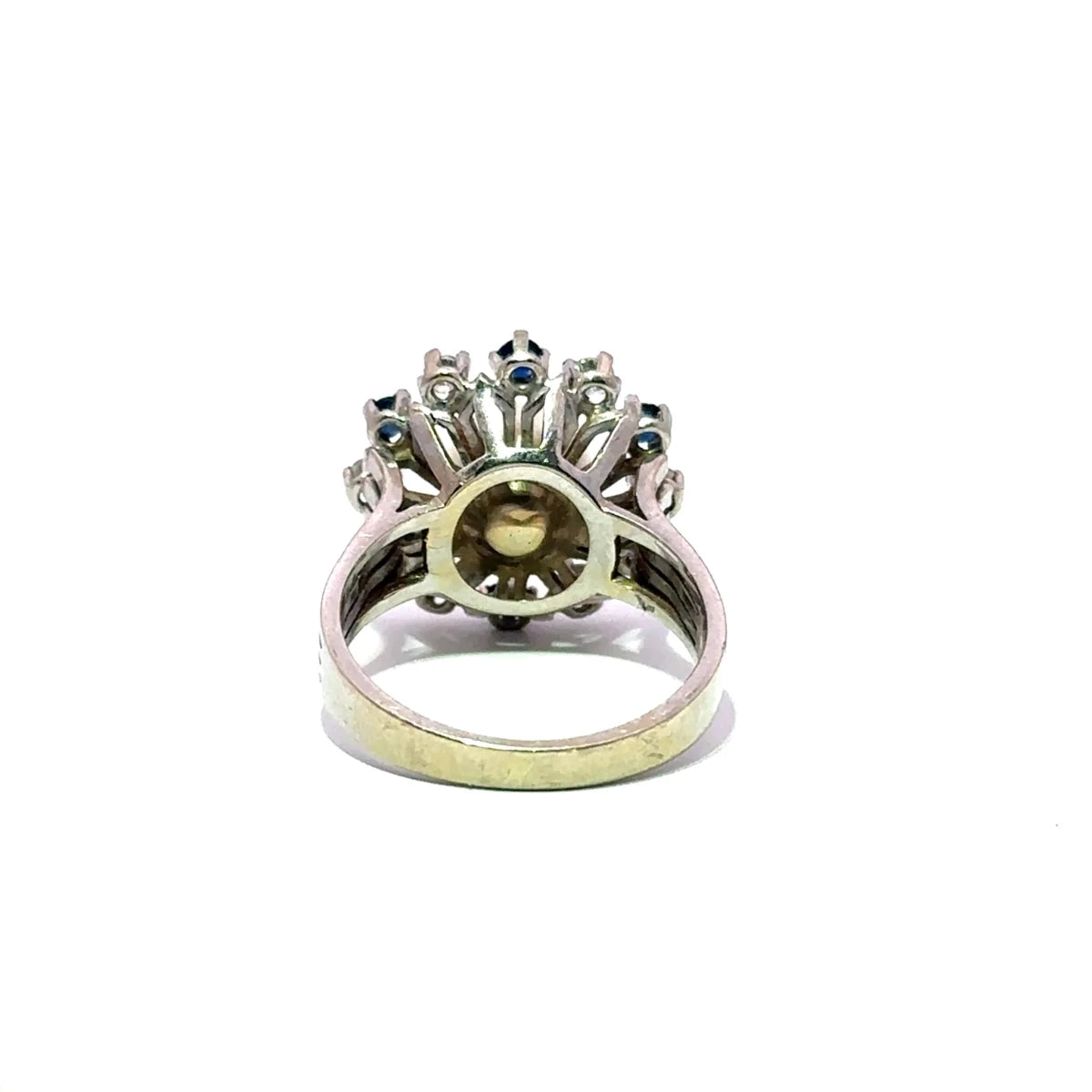Bague Marguerite en or, perle, saphirs et diamants - Castafiore