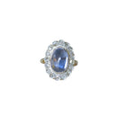 Bague Marguerite en or, platine, saphir et diamants - Castafiore