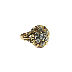 Bague Marguerite en or rose et diamants - Castafiore