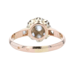 Bague Marguerite en or rose et diamants - Castafiore