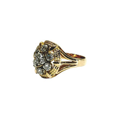 Bague Marguerite en or rose et diamants - Castafiore
