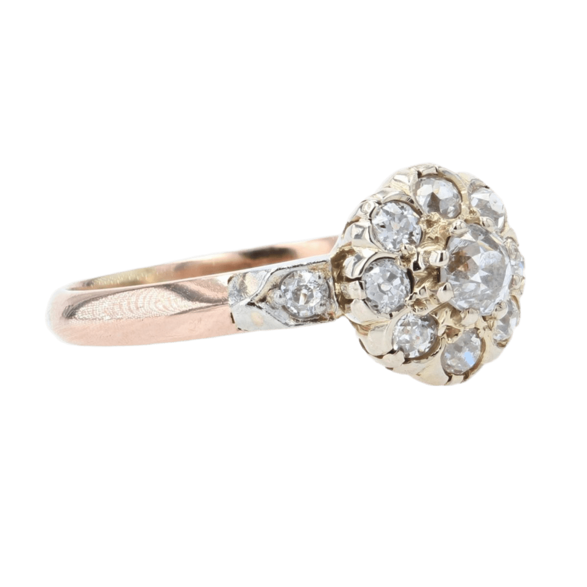 Bague Marguerite en or rose et diamants - Castafiore