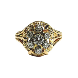 Bague Marguerite en or rose et diamants - Castafiore