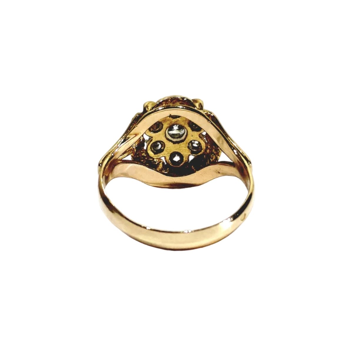 Bague Marguerite en or rose et diamants - Castafiore
