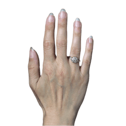 Bague Marguerite en or rose et diamants - Castafiore