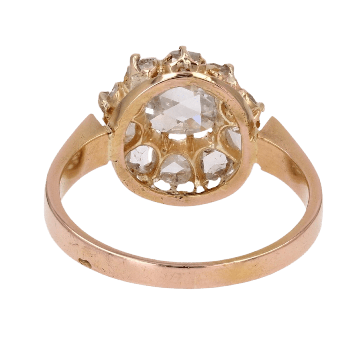 Bague Marguerite en or rose et diamants - Castafiore