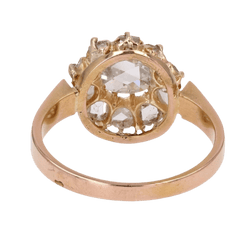 Bague Marguerite en or rose et diamants - Castafiore