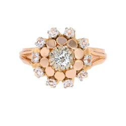 Bague Marguerite en or rose et saphirs - Castafiore