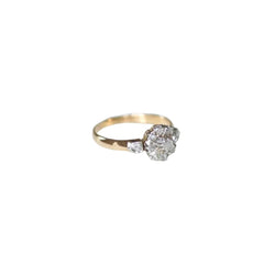 Bague Marguerite en or rose, platine, et diamants - Castafiore