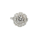 Bague Marguerite en platine et diamants - Castafiore