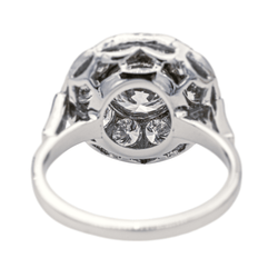 Bague Marguerite en platine et diamants - Castafiore