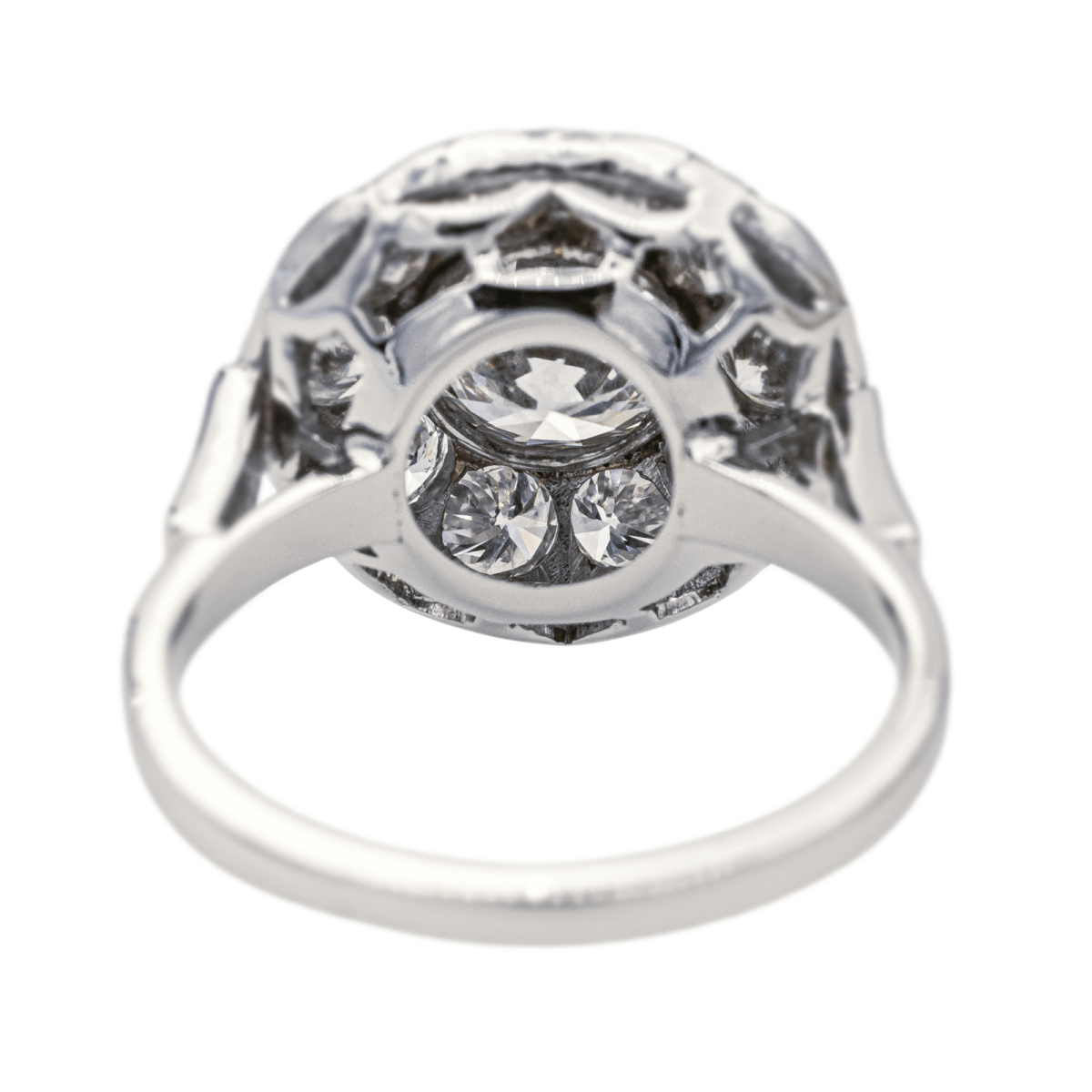 Bague Marguerite en platine et diamants - Castafiore