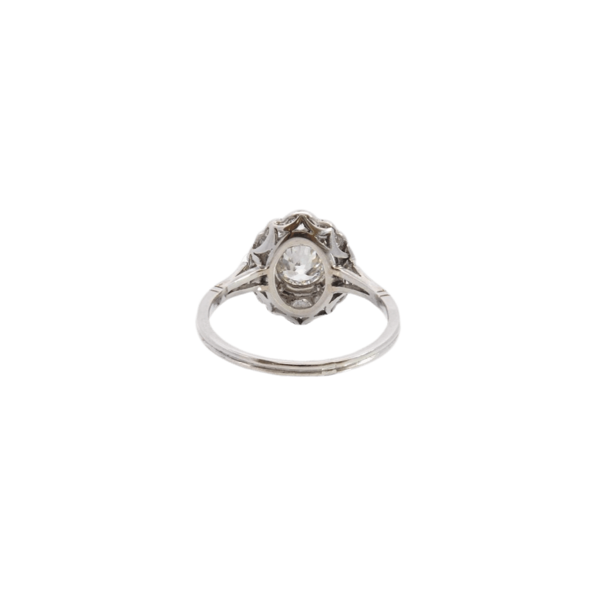 Bague Marguerite en platine et diamants - Castafiore