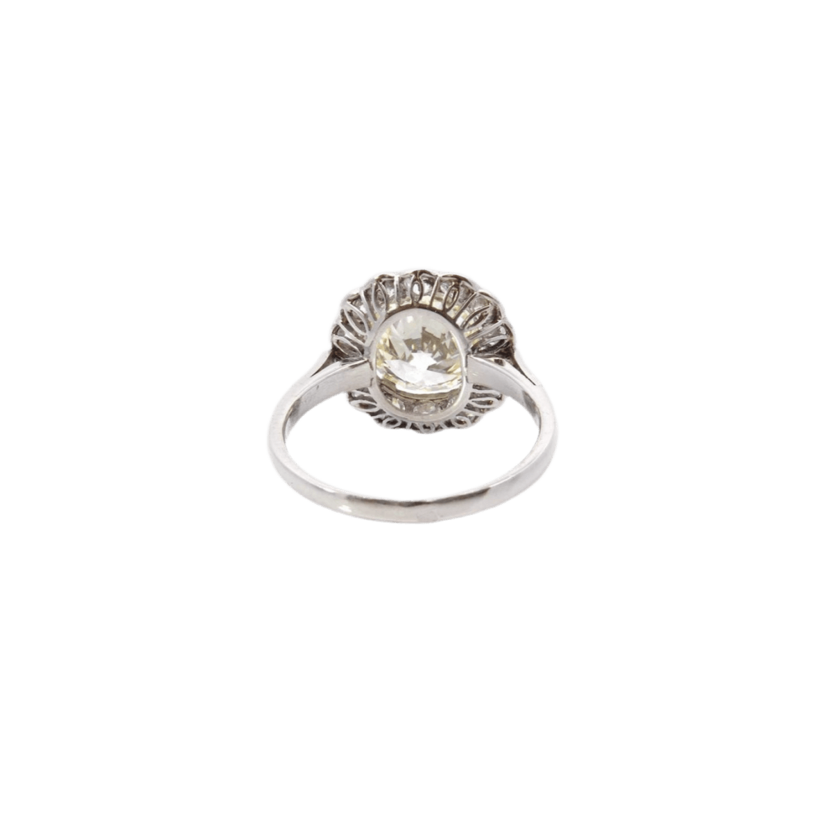 Bague Marguerite en platine et diamants - Castafiore
